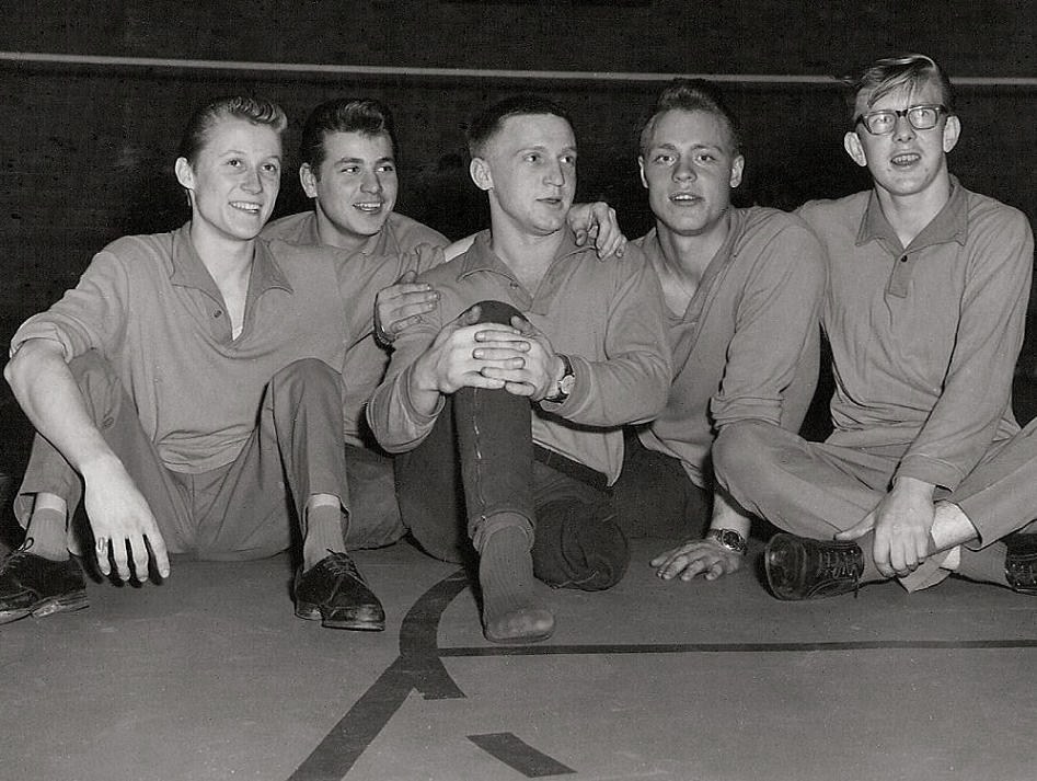 Norrbackas A-lag i volleyboll 1964.