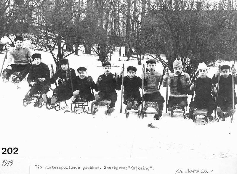 Kälkåkare 1919.