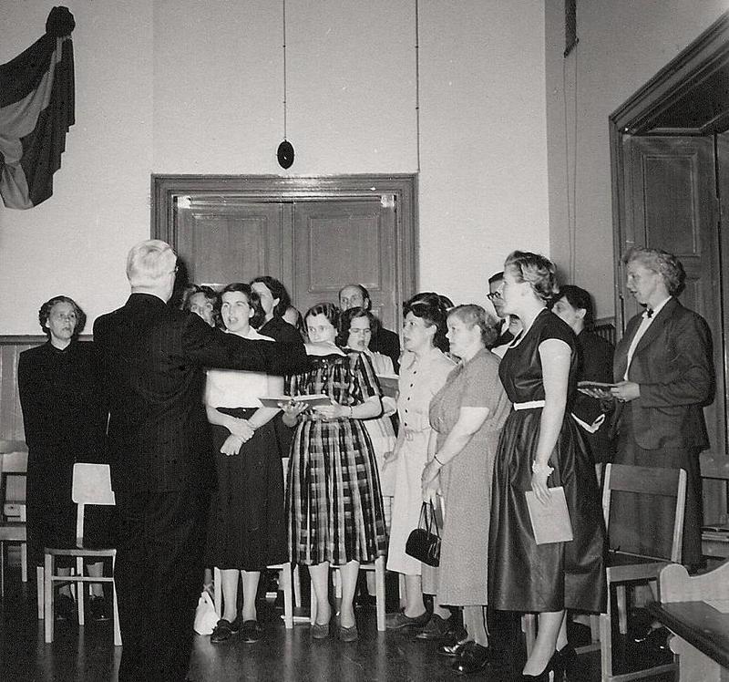 75-årsjubiléet 1954, sångkören.