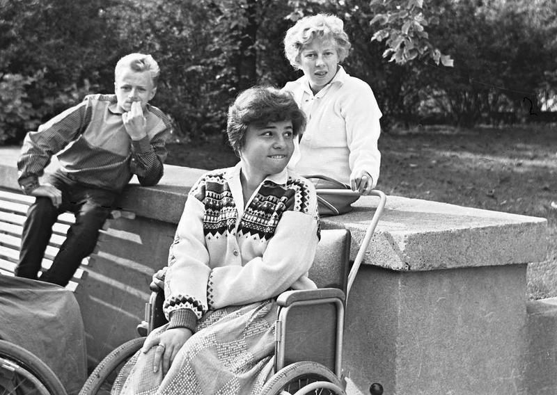 Ingvar Starkenberg, Birgitta Blomqvist och Birgit Carlsson ca 1957.